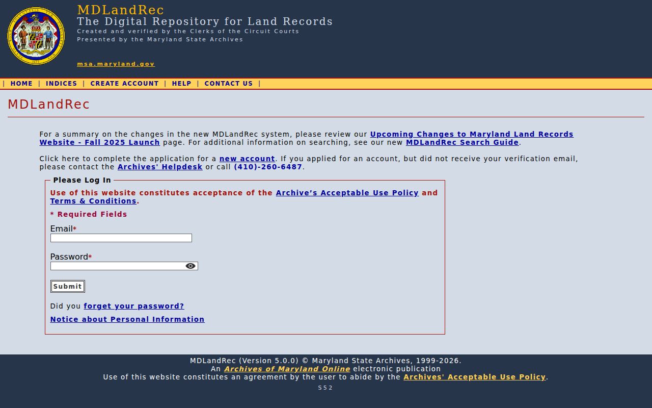 Frederick people search official MDLandRec gateway